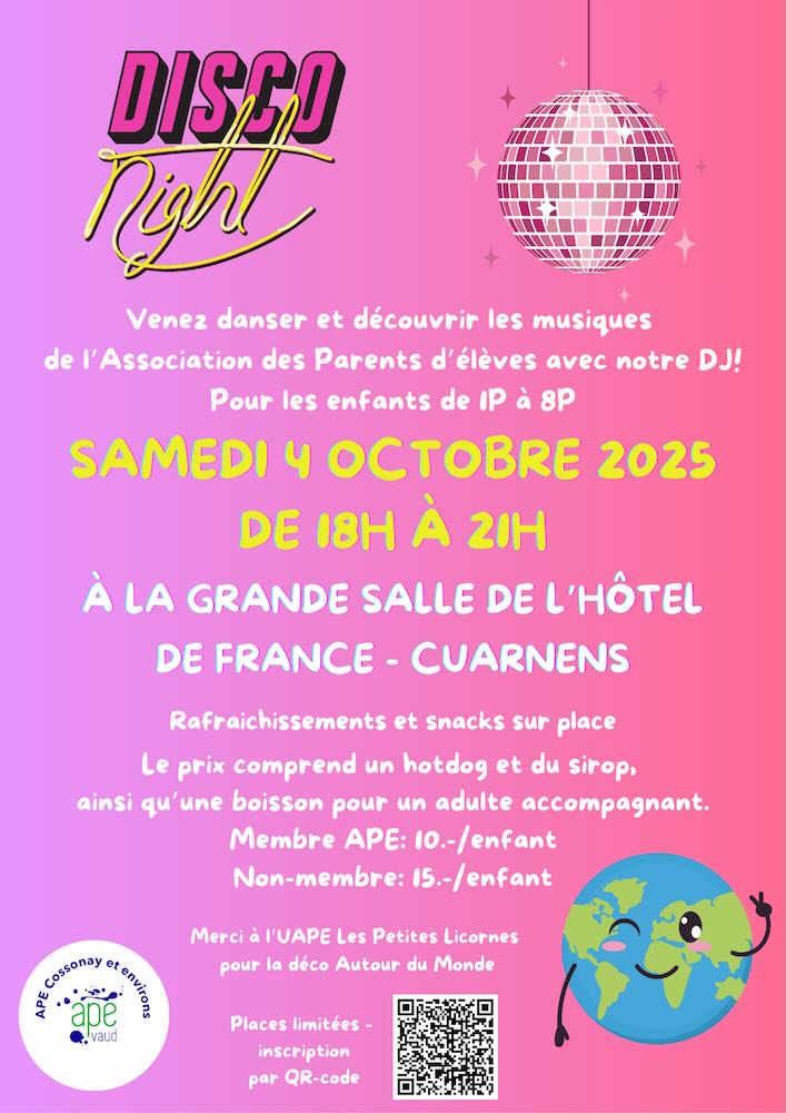 Soirée disco Samedi 4 octobre 2025 - 1